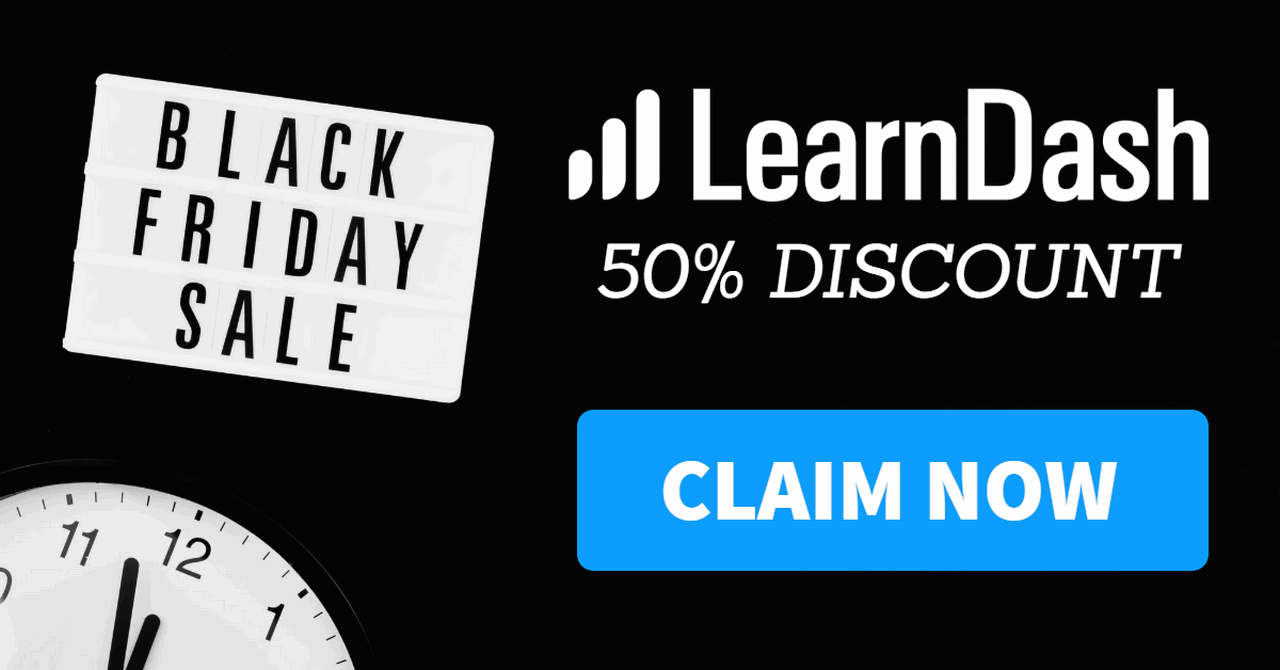 LearnDash WordPress LMS Black Friday Deal