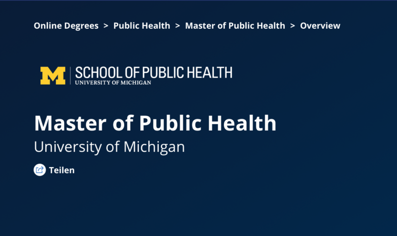 Studienlehrgang Master of Public Health 