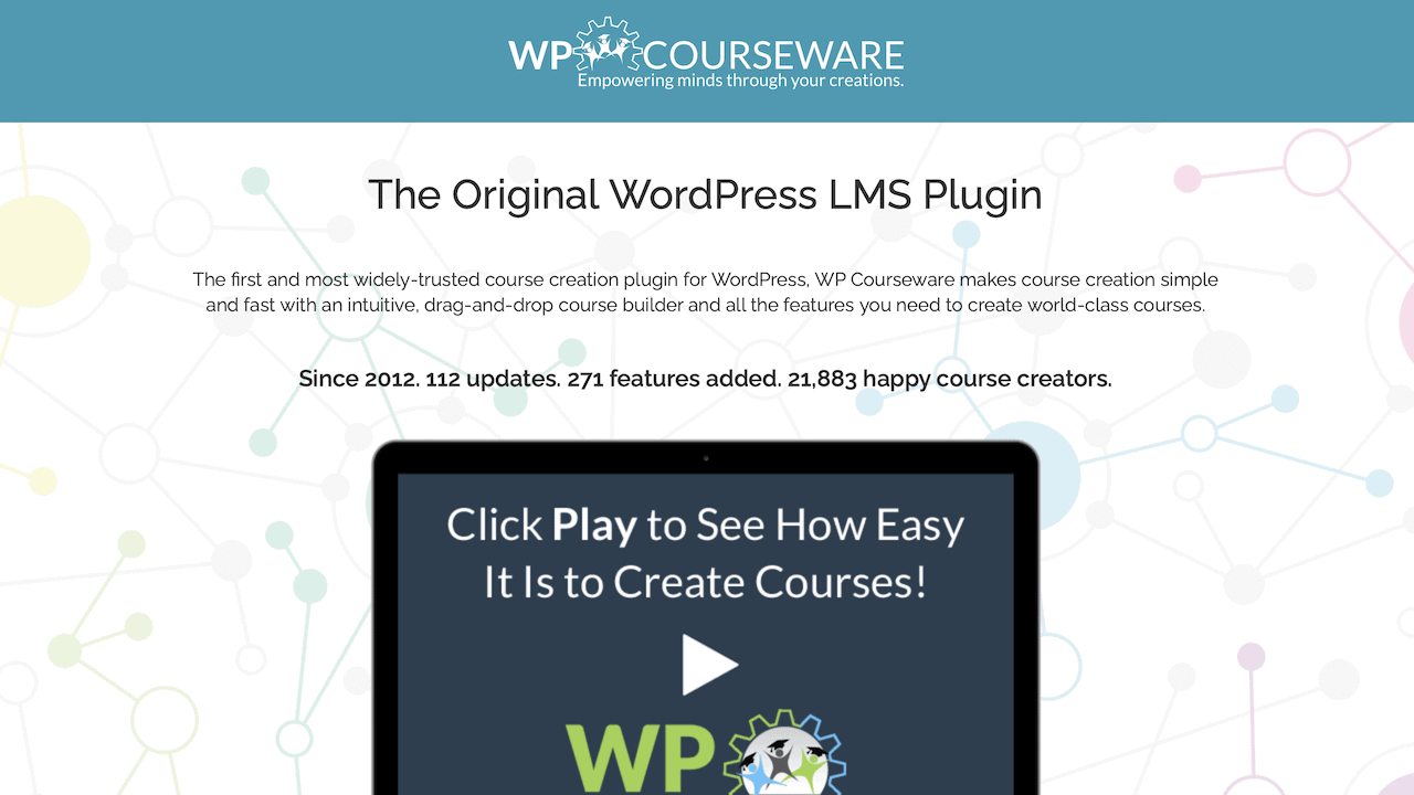 Startseite von WP Courseware