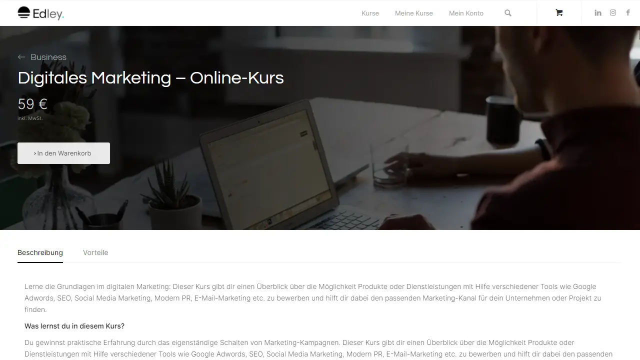 Digitales Marketing – Online-Kurs